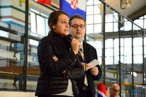 La presidente Alice Cometti con il segretario generale Alessio Giacomini