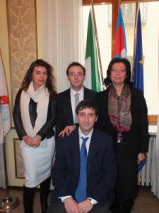 Triberti, Messina, De Vito e Pedrazzoli (seduto)