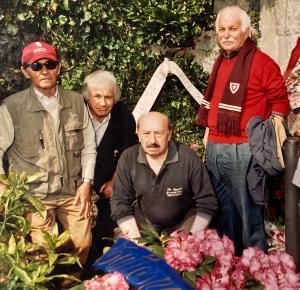 da sinistra Giuseppe Fettarappa, Paolo Melchioni, Lino Coriolani e Giovanni Martino