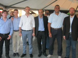 Alcuni dirigenti del Pdl in un recente incontro pubblico a Trecate