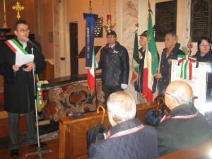 Il sindaco Enrico Ruggerone alle celebrazioni del 4 Novembre