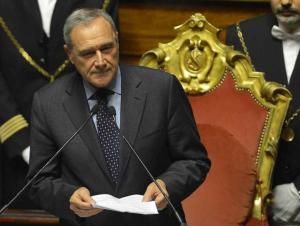 Il Presidente del Senato, Pietro Grasso