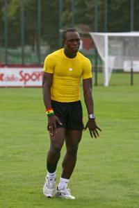 Ahmed Barusso, ex nazionale ghanese ora in forza al Novara
