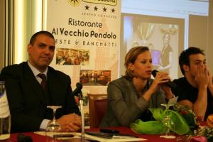 Andretta con la Pellegrini e Marin