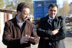 L'assessore Ferrari e il sindaco Ballarè