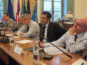 Il presidente Matteo Besozzi col presidente della Regione Sergio Chiamparino e l'assessore alla Sanità Antonio Saitta