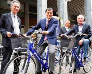 Martinoli (Sun), il sindaco Ballarè e l'assessore Rigotti