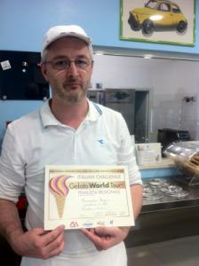 Alessandro Boglio della Gelateria La Cinquecento