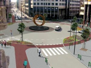 Largo don Minzoni come si dovrebbe presentare dopo i lavori