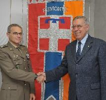 Il gen. Berto e il vice presidente della Regione Cavallera
