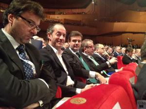 Giorgetti, Zaia, Cota e Maroni all'assemblea di Confindustria
