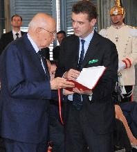 Il Presidente della Repubblica Napolitano col governatore del Piemonte Cota