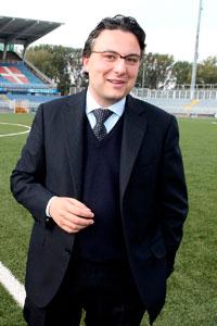 Il patron del Novara Calcio, Massimo De Salvo