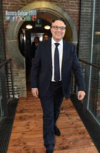 Il presidente del Novara Calcio, Massimo De Salvo