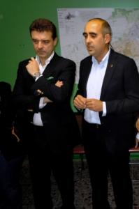 Corrado Frugeri (Lega Nord) con Roberto Cota
