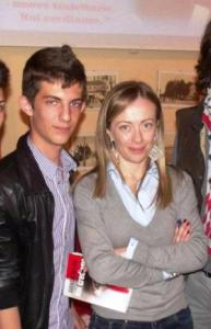 Federico Mazzaron e Giorgia Meloni