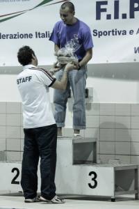 Paolo Pedrinazzi sul podio a Bolzano