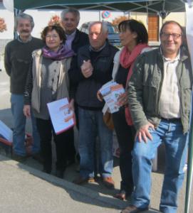 Alcuni componenti del Pd trecatese
