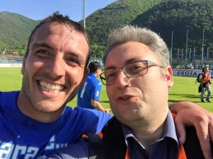 Selfie del fotografo Domenico Pescosolido con capitan 