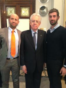 Antonio Piciaccia, Mario Monti e Davide Bellè