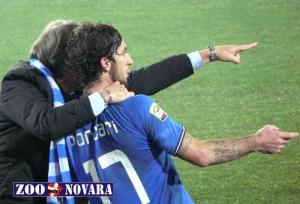 Porcari e Tesser (foto zoonovara). Entrambi diranno addio al Novara?