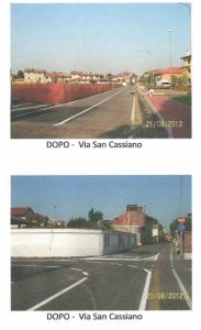 Via San Cassiano, com'è modificata la viabilità nei pressi del campo sportivo